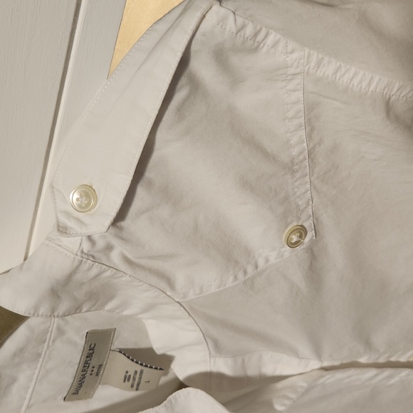 White cotton button down - Picture 6 of 8